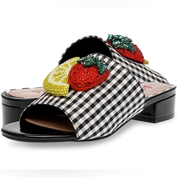 🍓🍋 Betsey Johnson Women's Lindyy Slides Sandals🍓🍋SZ 11-NWT - Picture 1 of 14